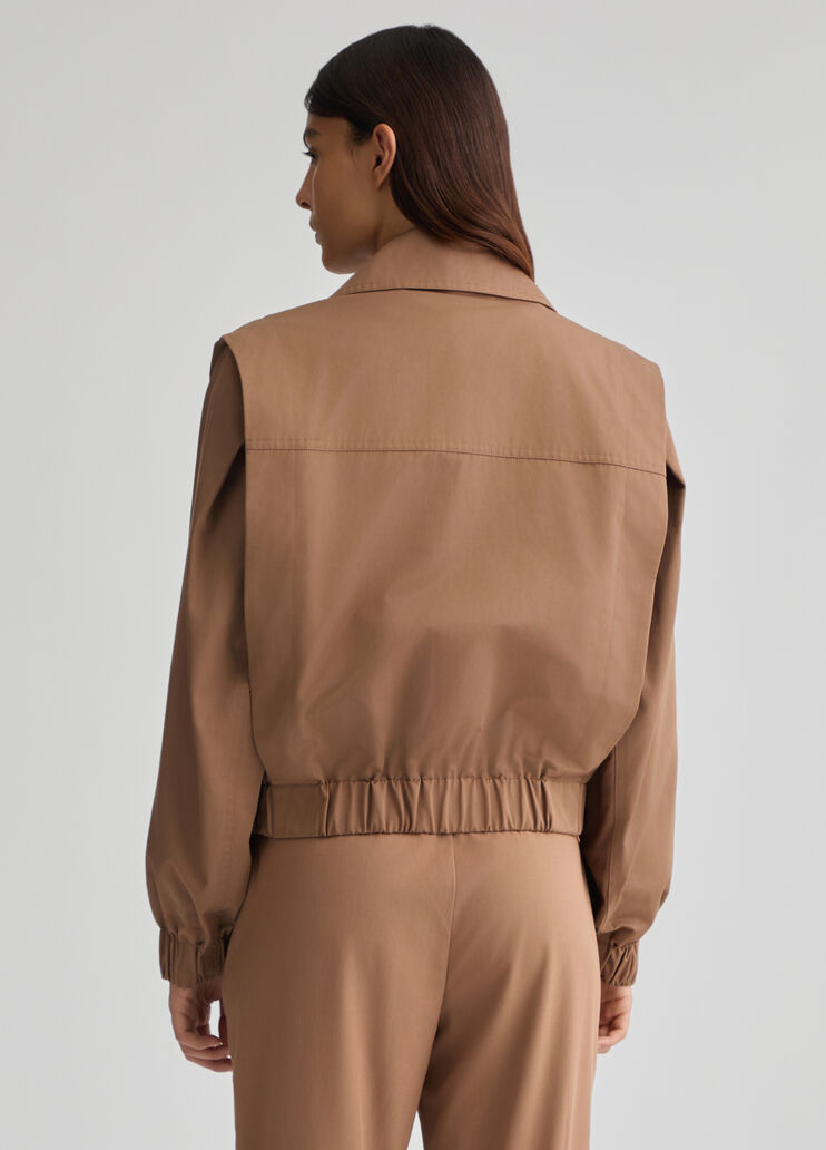 Brown double-breasted jacket biscuit Liu Jo - large image number 1 Brown double-breasted jacket biscuit Liu Jo - large image number 1