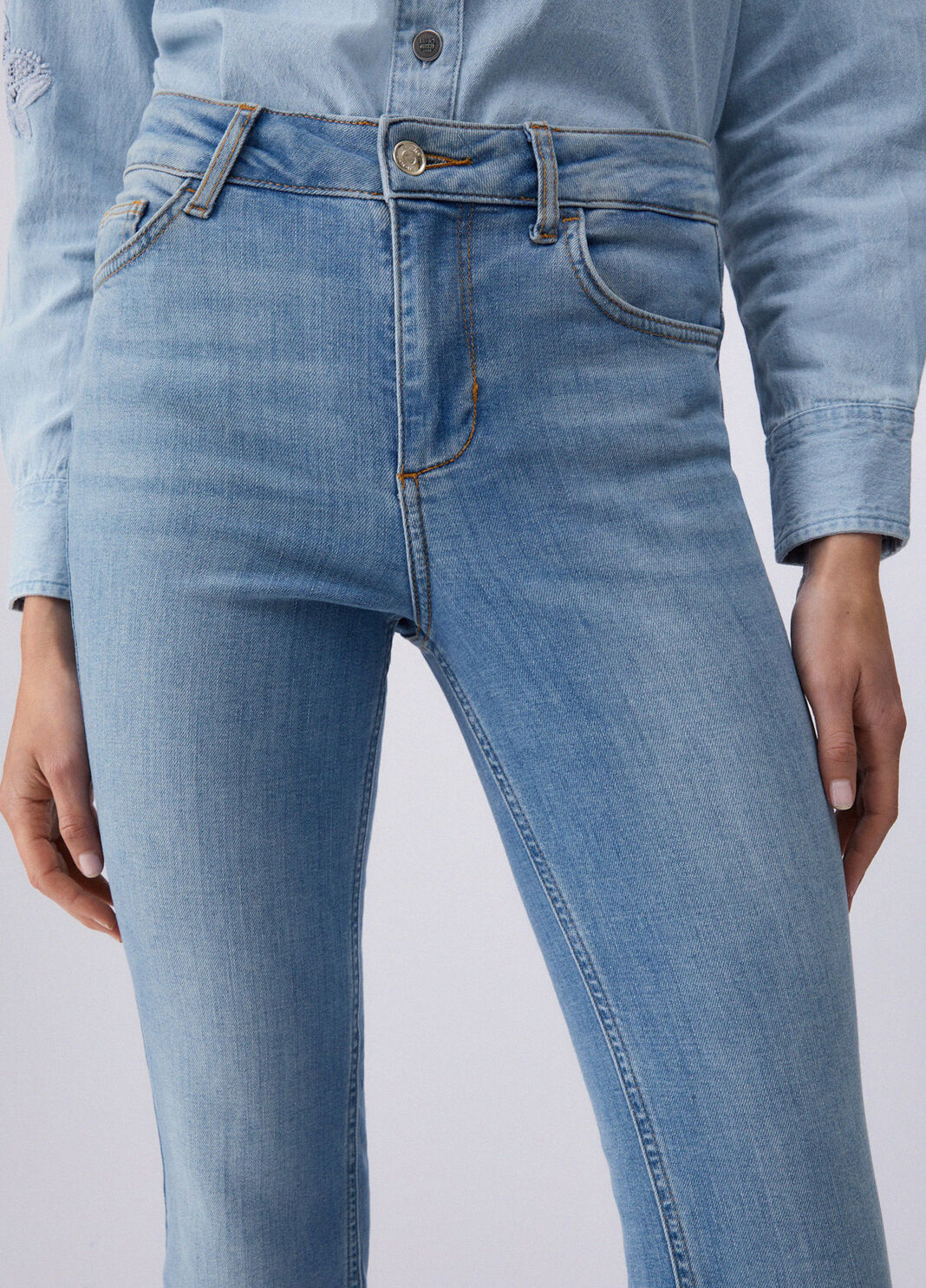 High-rise flared jeans denim Liu Jo - large image number 4