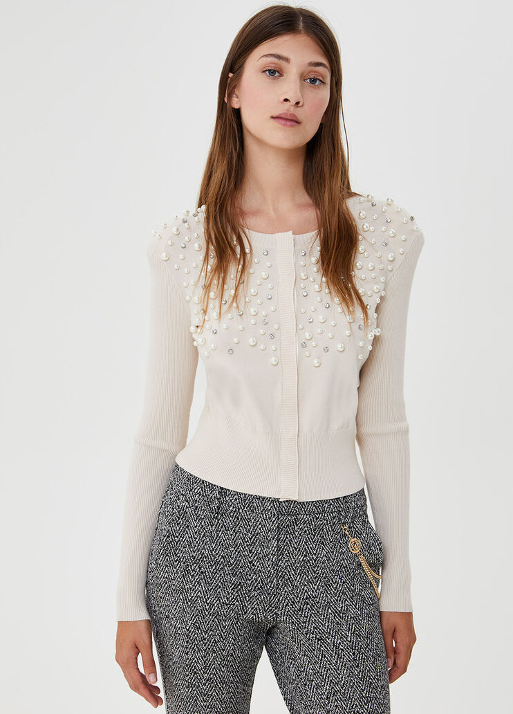Eco-friendly cardigan White Liu Jo - large image number 0