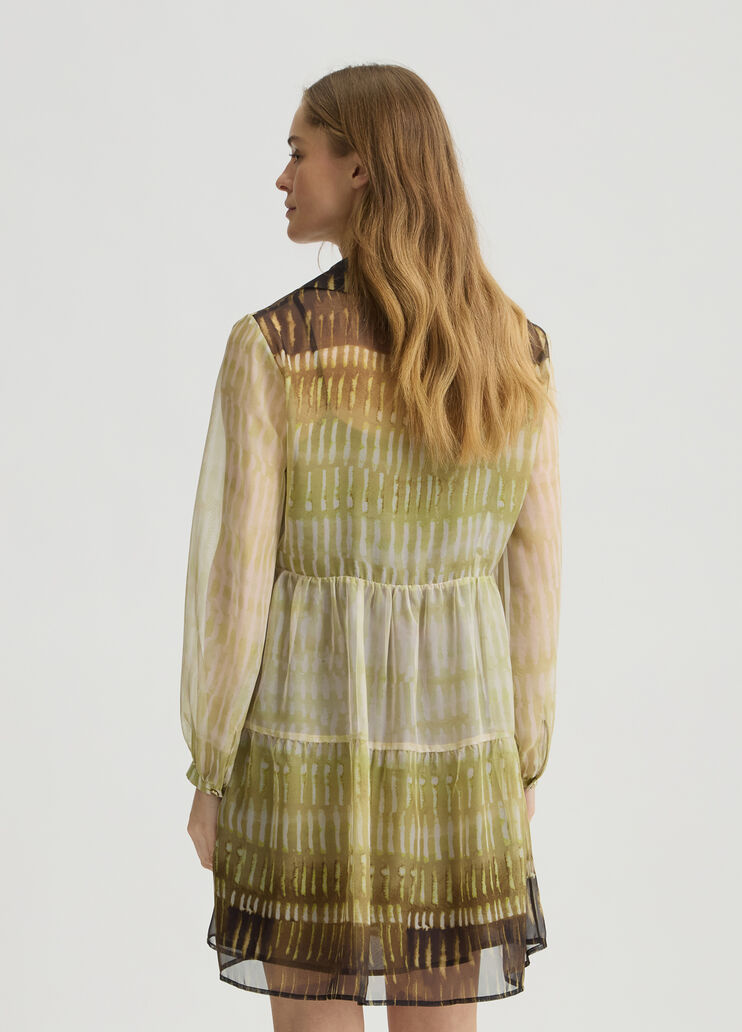 Printed chiffon dress green Liu Jo - large image number 1 Printed chiffon dress green Liu Jo - large image number 1