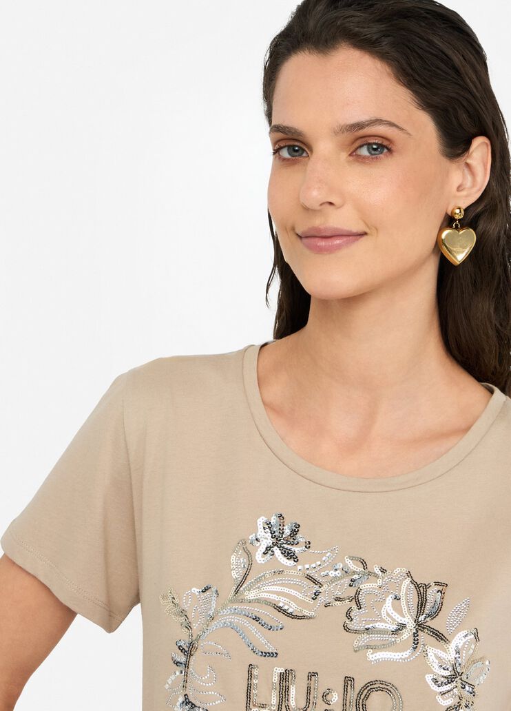 Liu Jo Better T-shirt beige/LIU JO Liu Jo - large image number 4
