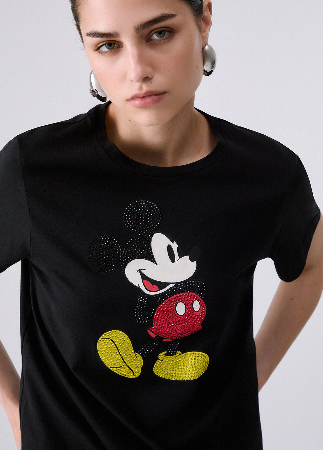 T-shirt with print black/Mickie Mouse Liu Jo - large image number 4