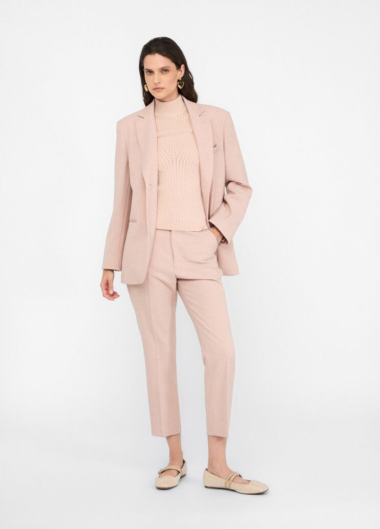 Melange fabric blazer pink Liu Jo - large image number 5 Melange fabric blazer pink Liu Jo - large image number 5