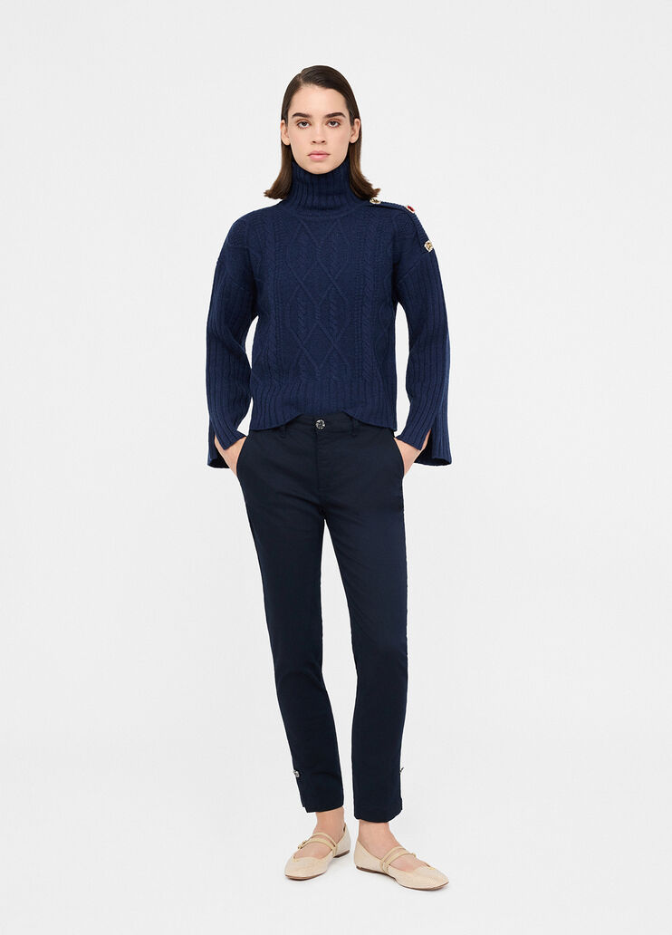 Chinohose im Slim-Fit Marineblau Liu Jo - medium