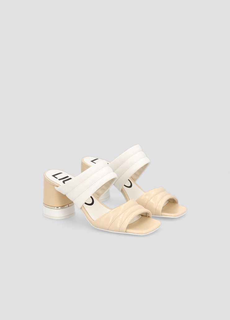 Bold sandals with heel  white Liu Jo - large image number 1 Bold sandals with heel  white Liu Jo - large image number 1