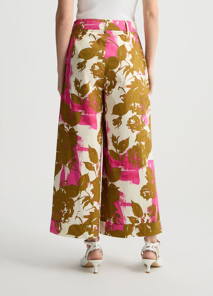 Floral palazzo trousers floral Liu Jo - large image number 1 Floral palazzo trousers floral Liu Jo - large image number 1