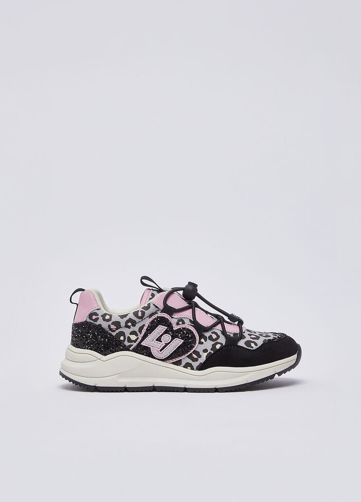 Animal Print Sneakers black/pink Liu Jo - medium