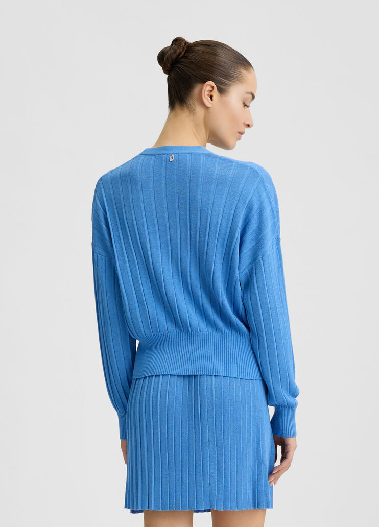 Lurex® cardigan blue Liu Jo - large image number 1 Lurex® cardigan blue Liu Jo - large image number 1