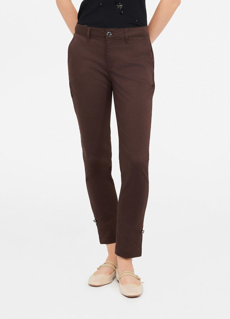 Slim fit chinos chocolate Liu Jo - medium Slim fit chinos chocolate Liu Jo - medium