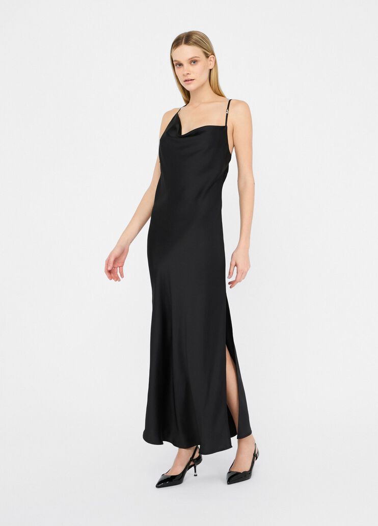 Dressy satin dress black Liu Jo - large image number 5 Dressy satin dress black Liu Jo - large image number 5