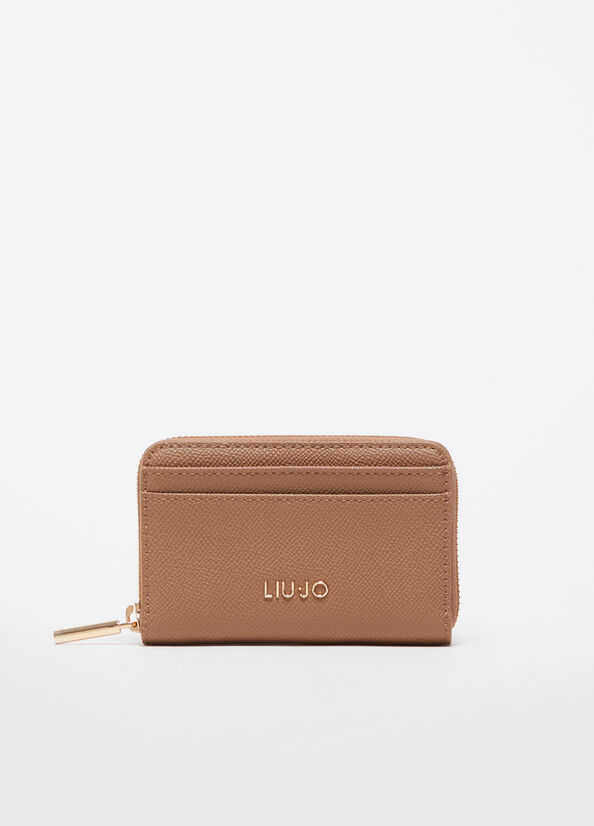 Portafoglio piccolo zip around  beige Liu Jo - medium