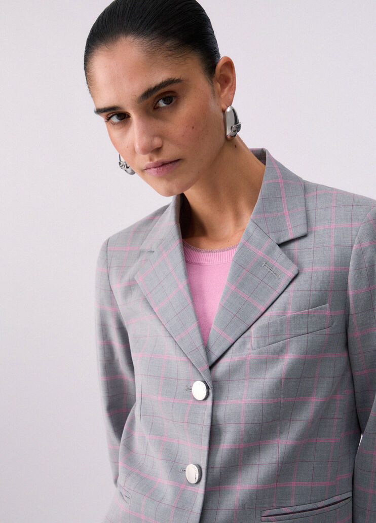 Blazer aus kariertem Stoff kariert Liu Jo - medium