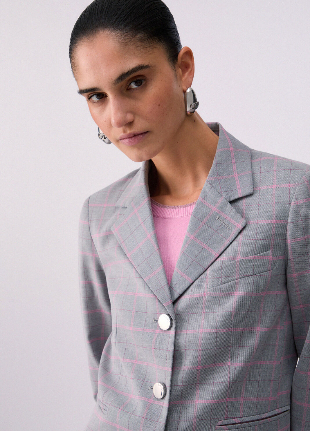 Blazer aus kariertem Stoff kariert Liu Jo - large image number 4