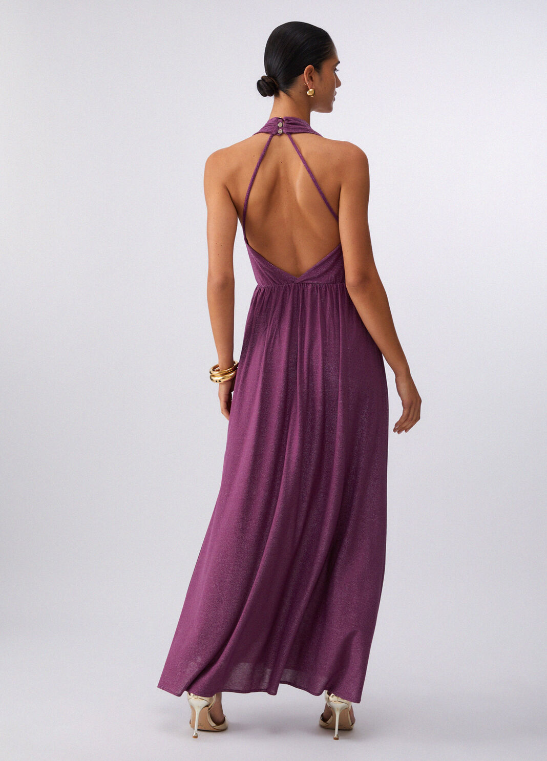 Langes Lurexkleid Violett Liu Jo - large image number 1