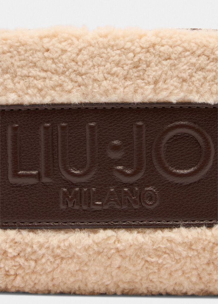 Small teddy crossbody bag dark brown Liu Jo - large image number 4 Small teddy crossbody bag dark brown Liu Jo - large image number 4