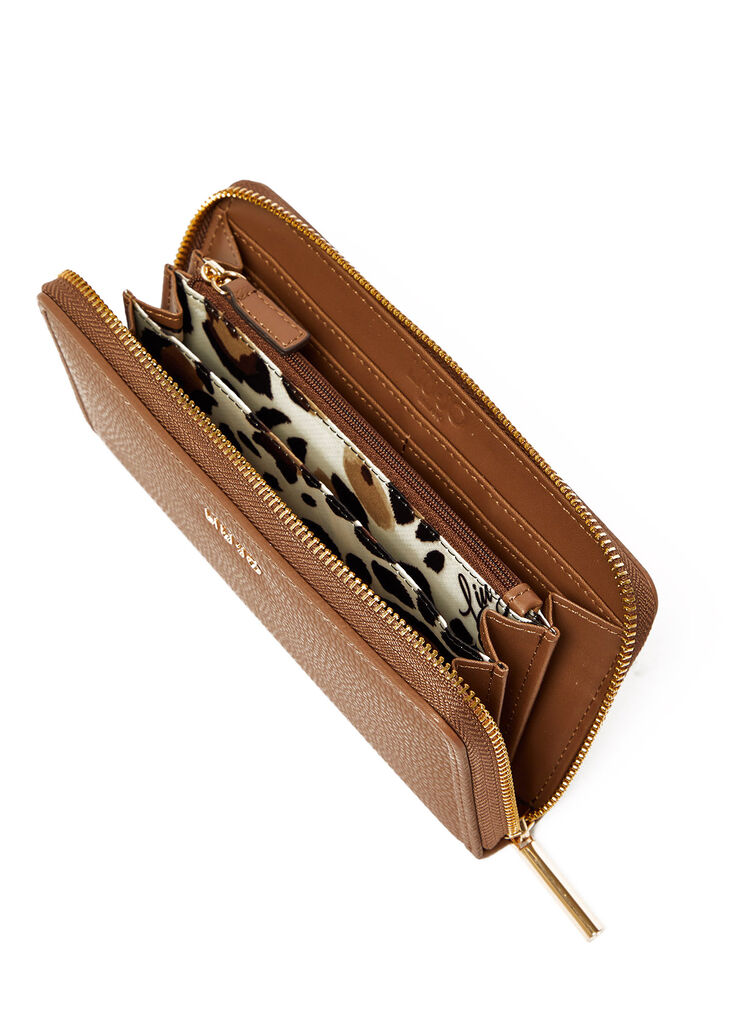 Eco-friendly zip-around wallet cocoa Liu Jo - large image number 3