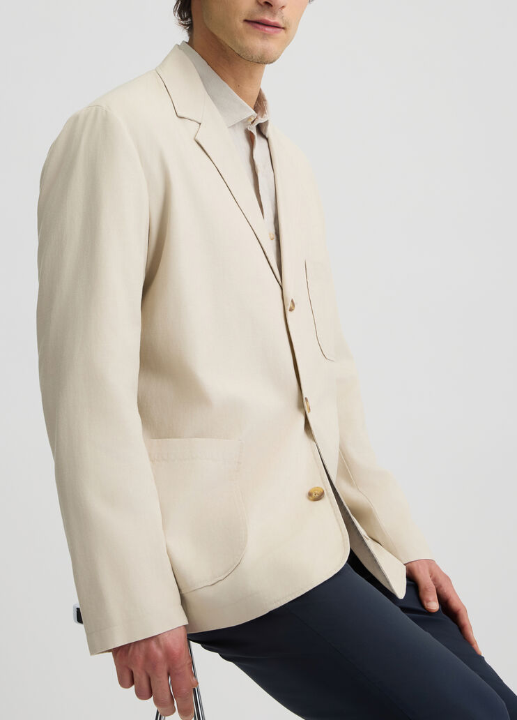 Linen and cotton blazer light grey Liu Jo - medium Linen and cotton blazer light grey Liu Jo - medium