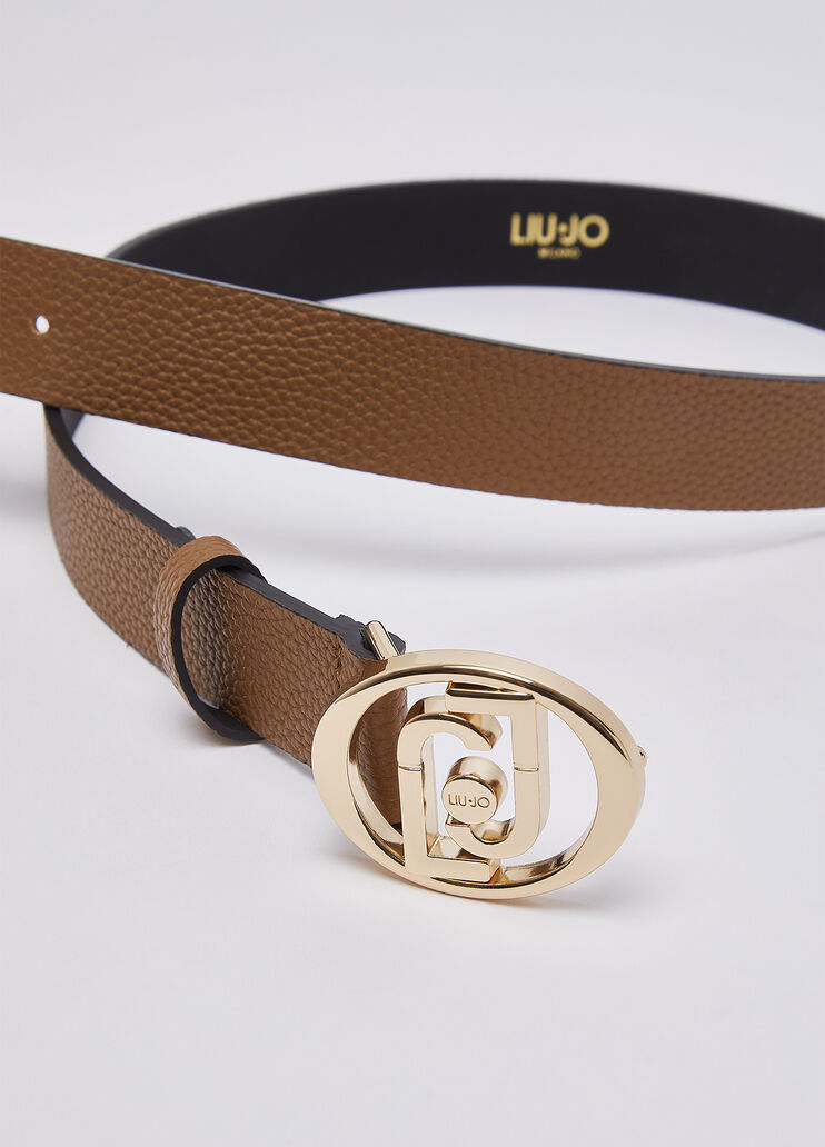 Belt with logo round beige Liu Jo - medium