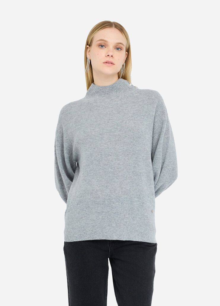 Wool and cashmere sweater grey Liu Jo - large image number 0 Wool and cashmere sweater grey Liu Jo - large image number 0