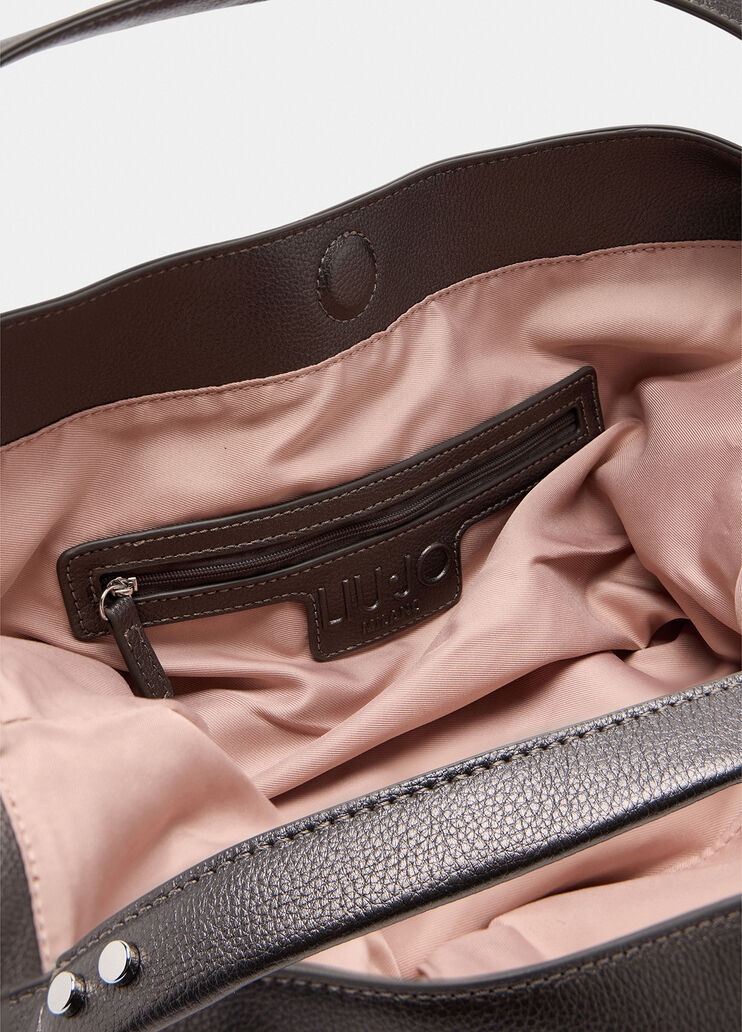 Shopping bag with strap anthracite Liu Jo - large image number 3