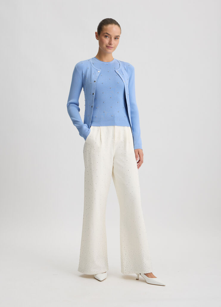 Light blue top with studs light blue Liu Jo - large image number 5 Light blue top with studs light blue Liu Jo - large image number 5