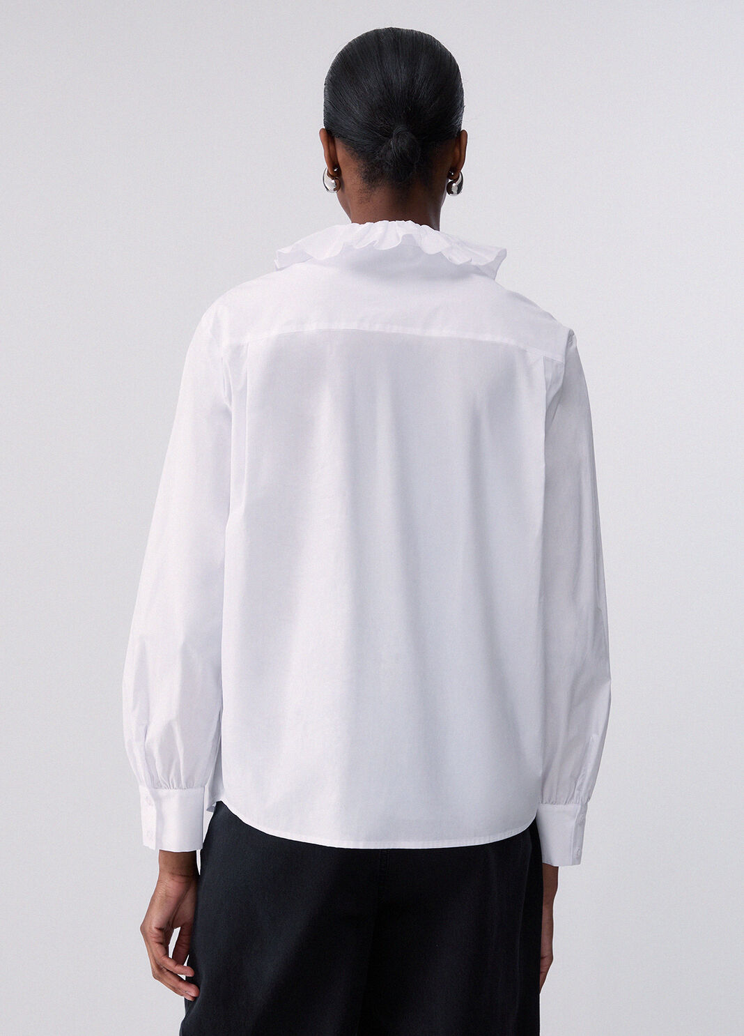Poplin Shirt with Ruffles optical white Liu Jo - large image number 1