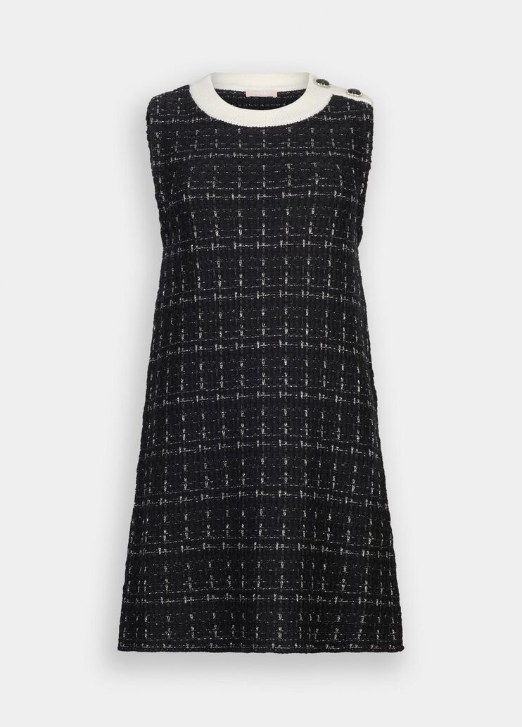 Short wool-blend dress black Liu Jo - large image number 6 Short wool-blend dress black Liu Jo - large image number 6