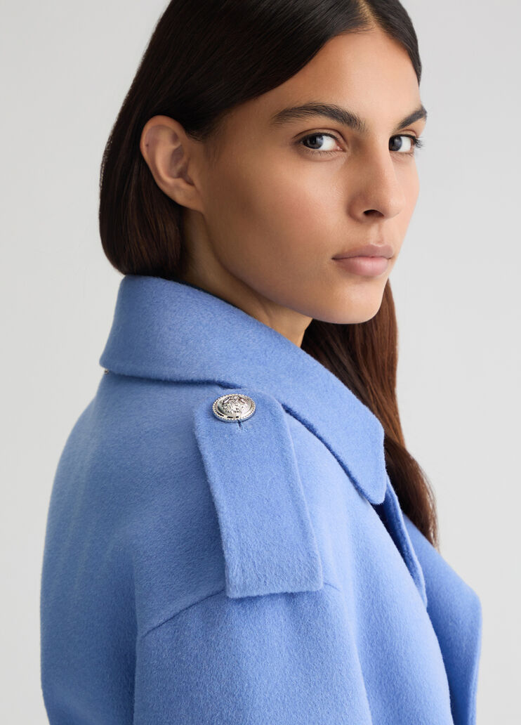 Wool-blend coat bright blue Liu Jo - large image number 3 Wool-blend coat bright blue Liu Jo - large image number 3