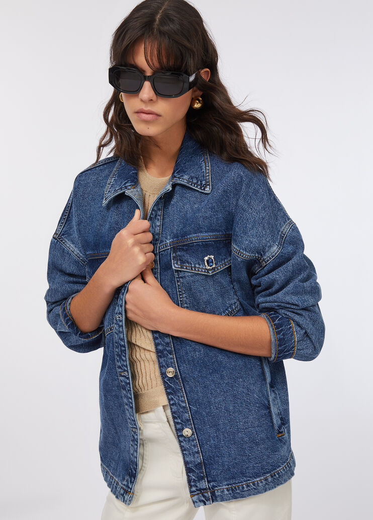 Jacke aus Denim Denimblau Liu Jo - large image number 2