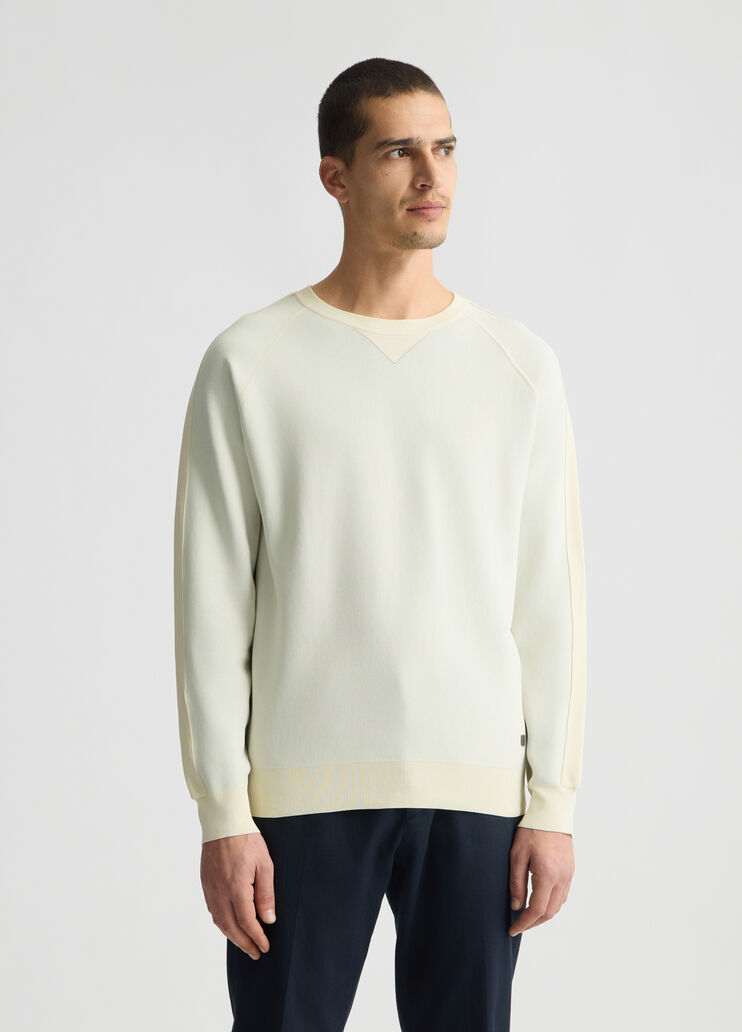 White round-neck jumper tofu white Liu Jo - large image number 0 White round-neck jumper tofu white Liu Jo - large image number 0