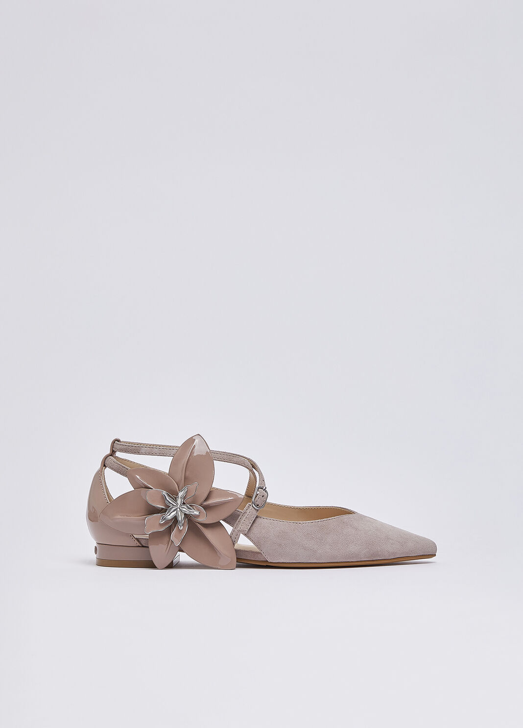 Ballet flats with oversized flower powder pink Liu Jo - large image number 1