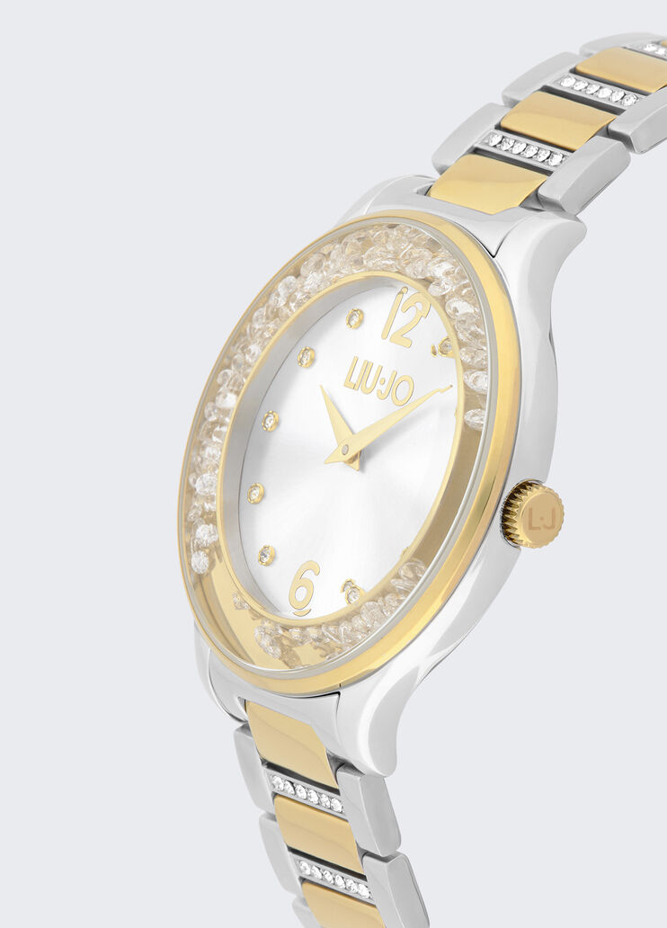 Steel watch with diamantés gold Liu Jo - medium Steel watch with diamantés gold Liu Jo - medium