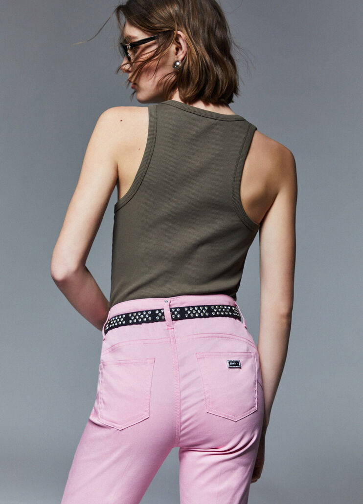 Cropped skinny trousers peach Liu Jo - medium