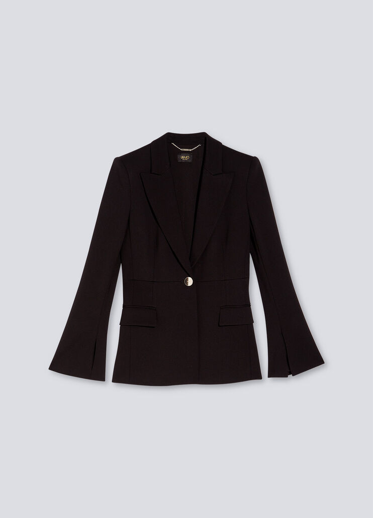 Blazer with slits on the cuffs black Liu Jo - large image number 4