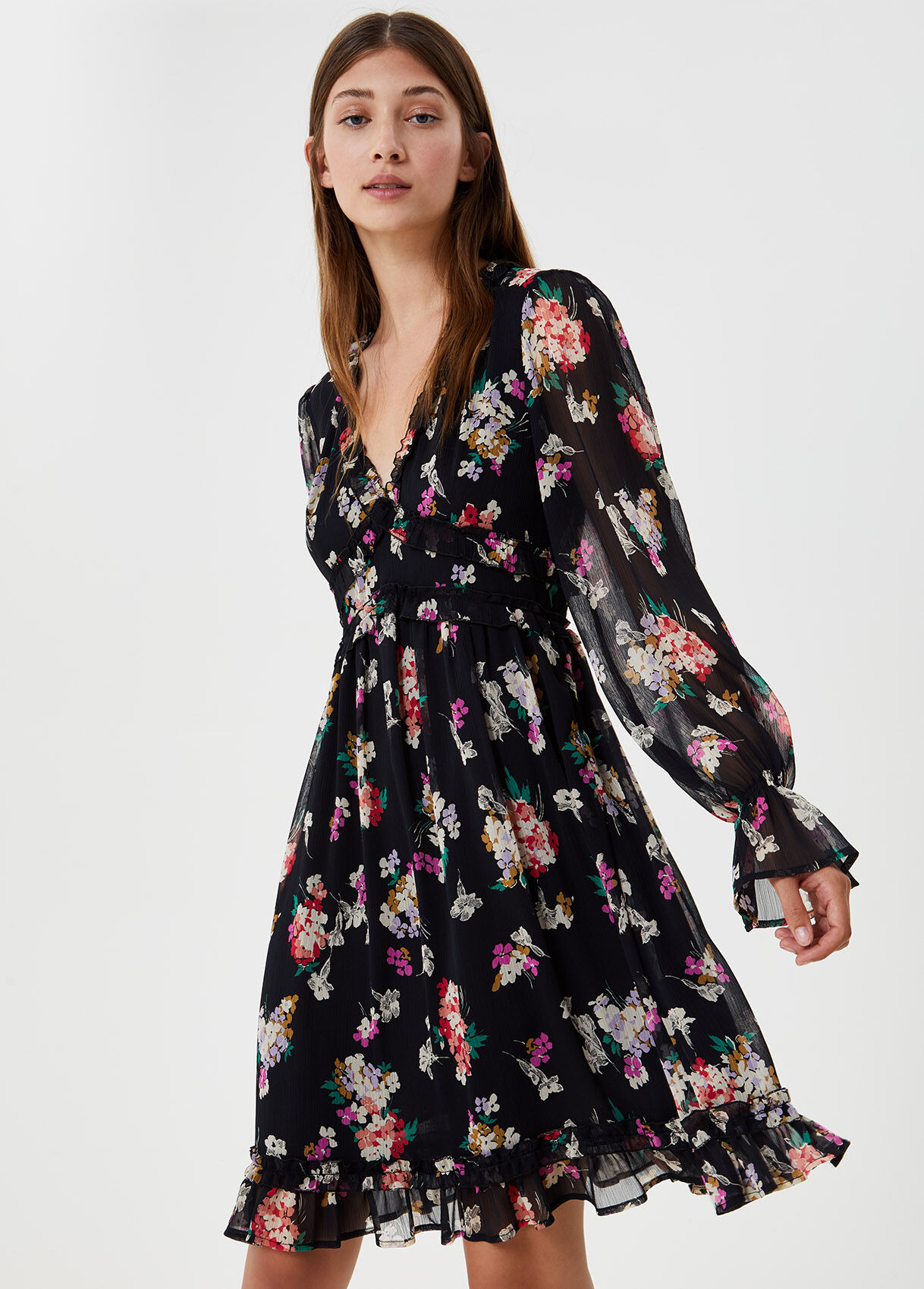 printed short dresses