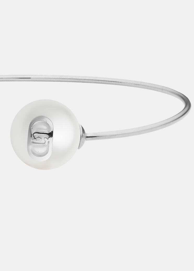 Halbsteifes Armband mit Perlen silber Liu Jo - large image number 2