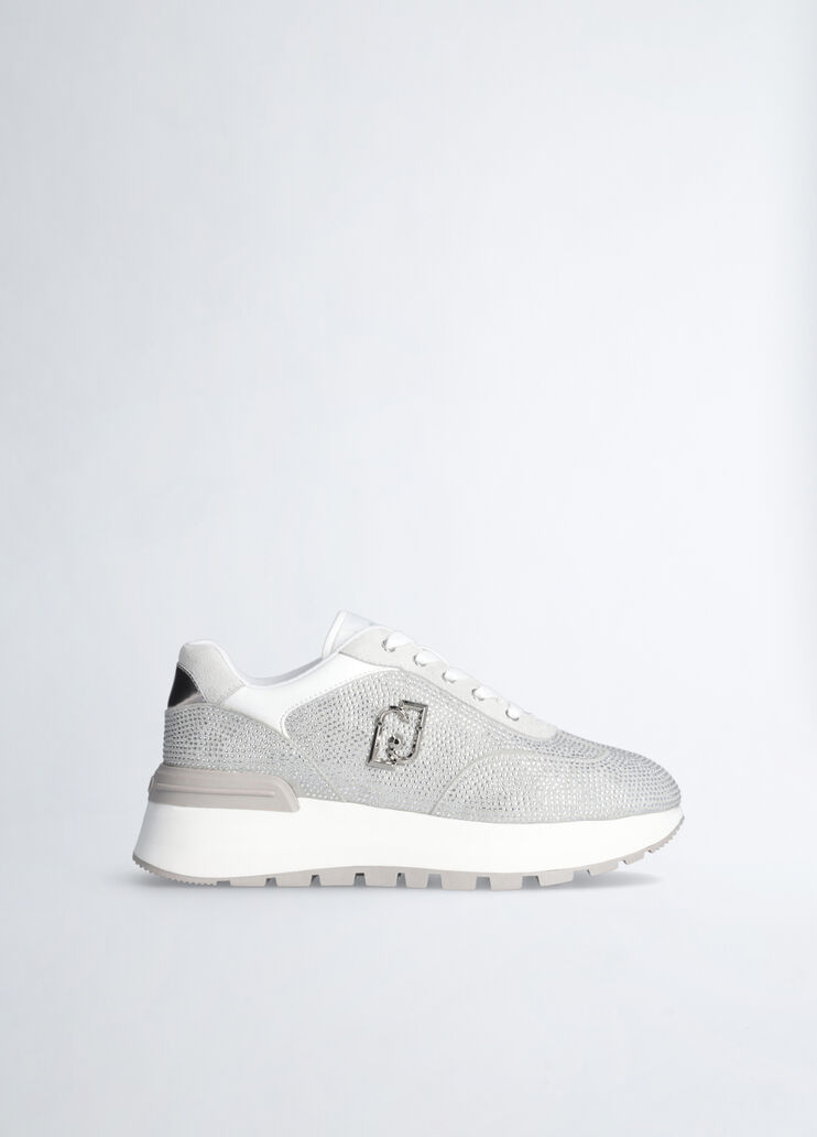 Sneakers with all-over rhinestones white Liu Jo - medium Sneakers with all-over rhinestones white Liu Jo - medium