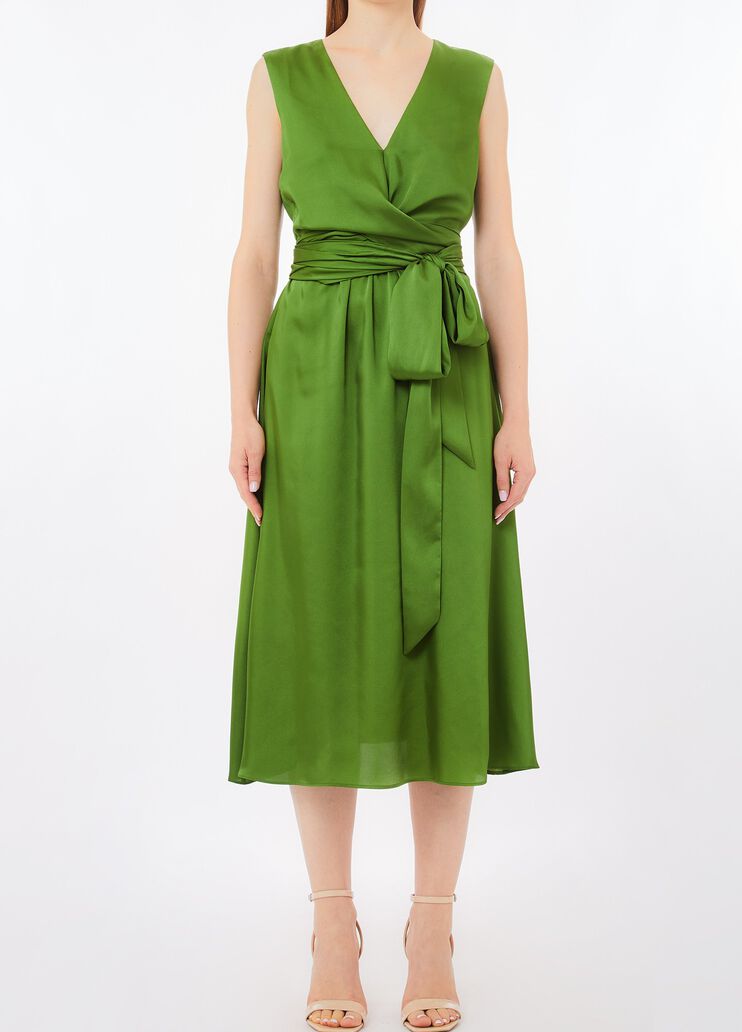 Belted twill dress green Liu Jo - medium
