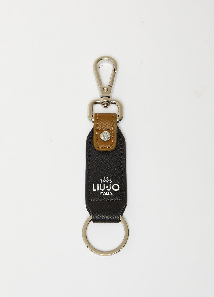 Schlüsselanhänger mit Logo Schwarz Liu Jo - large image number 1 Schlüsselanhänger mit Logo Schwarz Liu Jo - large image number 1