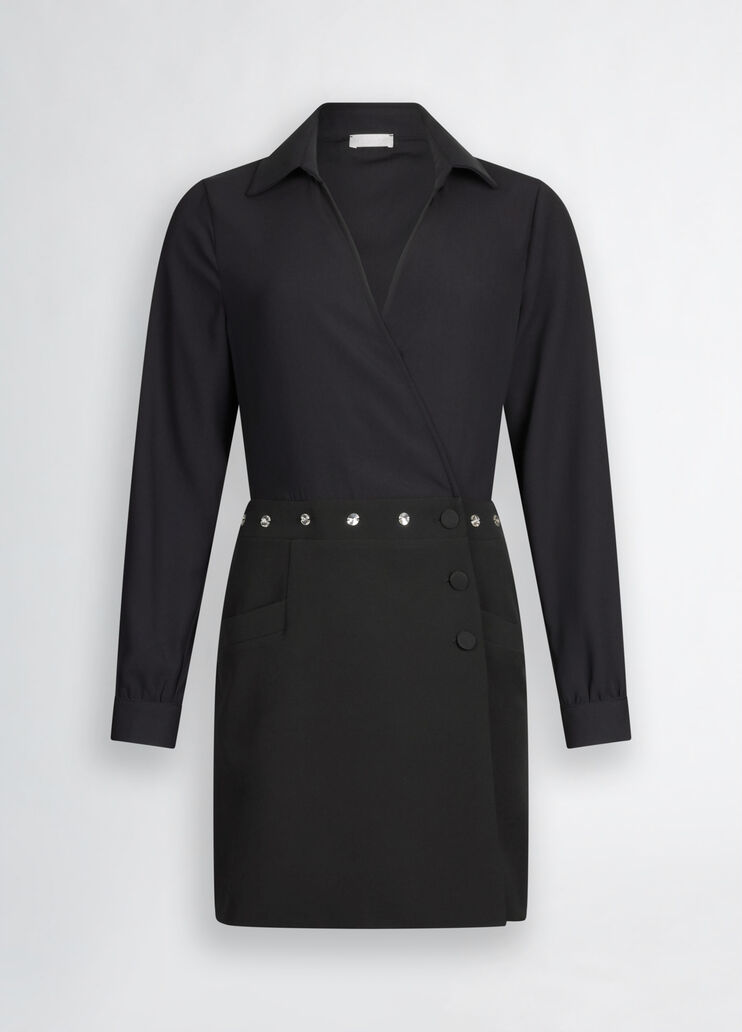 Dress with gemstones black Liu Jo - large image number 6 Dress with gemstones black Liu Jo - large image number 6