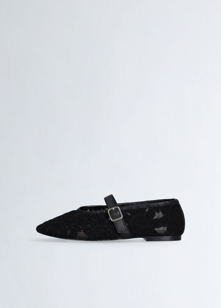 Macramé lace ballet flats black Liu Jo - large image number 4 Macramé lace ballet flats black Liu Jo - large image number 4
