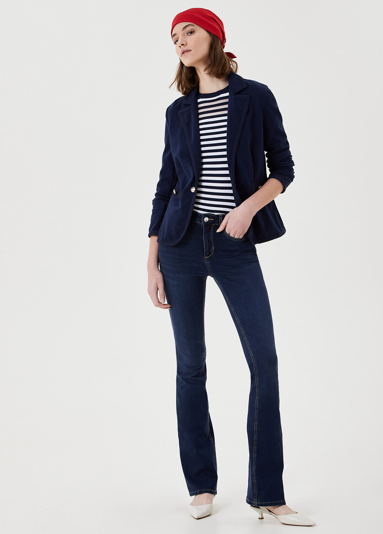 marine blue blazer