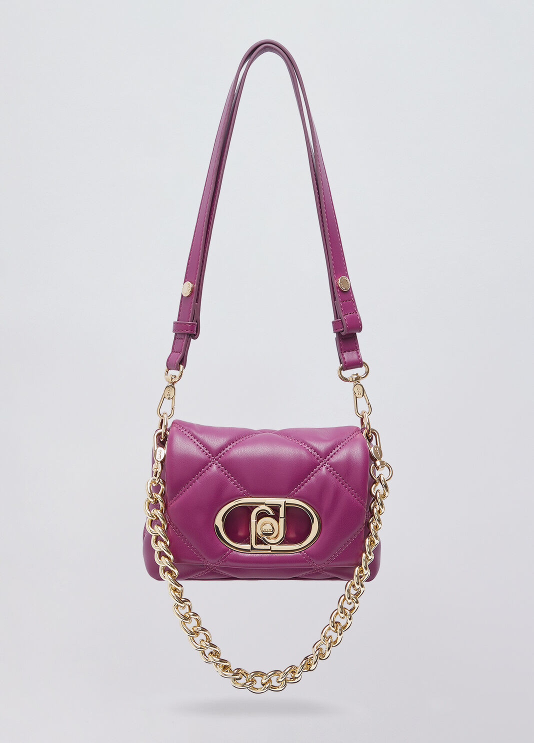 Kleine Tasche LaPuffy in Matelass&eacute;-Optik violett Liu Jo - large image number 1