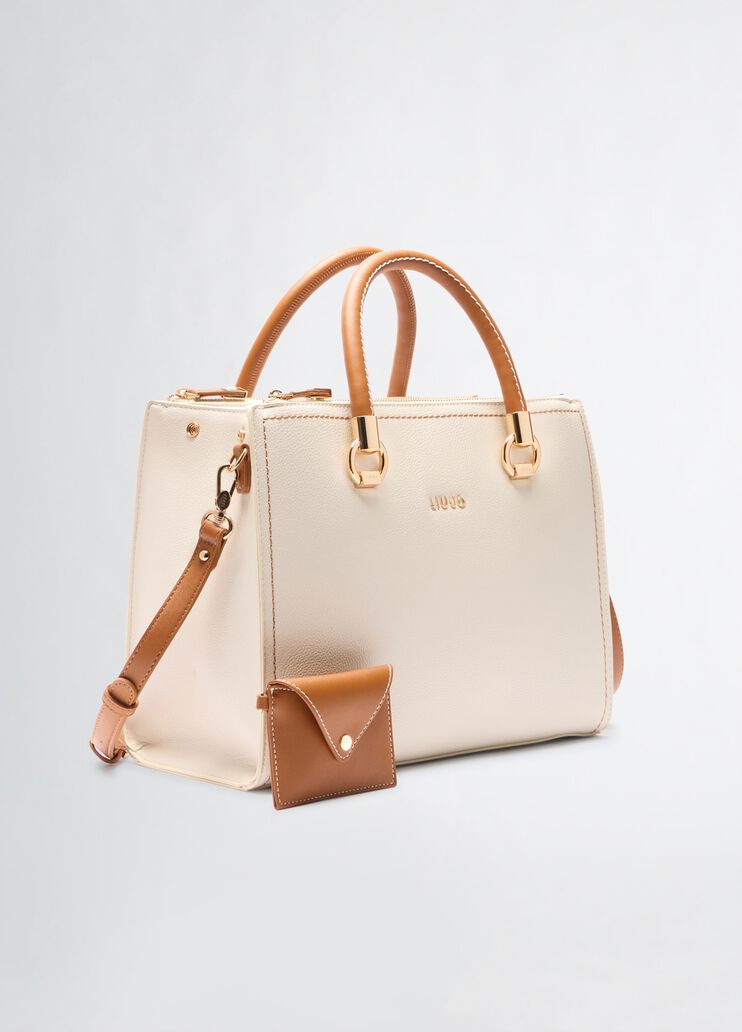 White and brown handbag cream Liu Jo - large image number 2 White and brown handbag cream Liu Jo - large image number 2