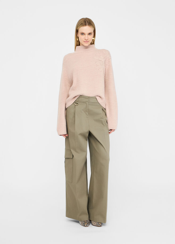 Wool sweater  powder pink Liu Jo - large image number 5 Wool sweater  powder pink Liu Jo - large image number 5