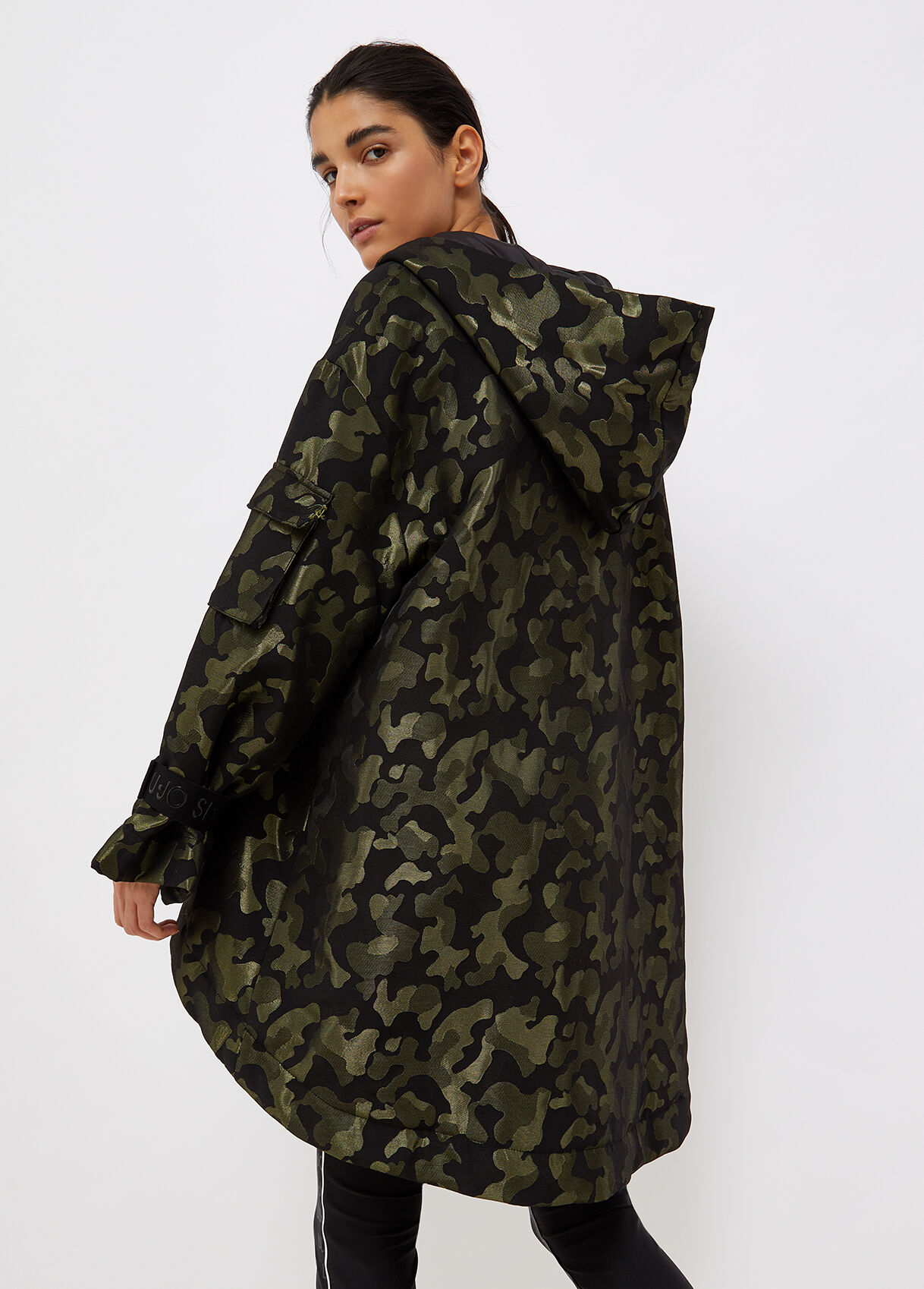 camo teddy coat