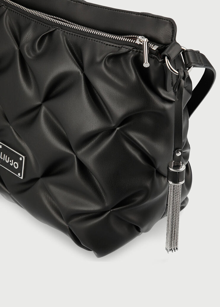 Embossed effect shoulder bag Black Liu Jo - large image number 3