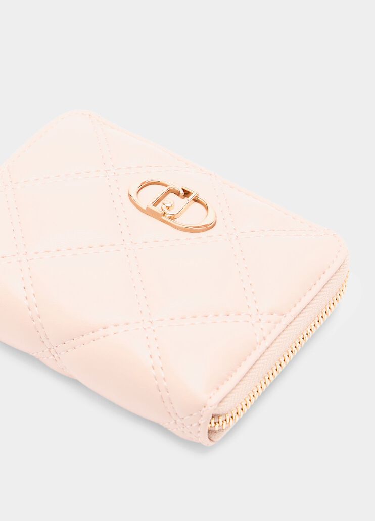 Small quilted wallet peach Liu Jo - medium