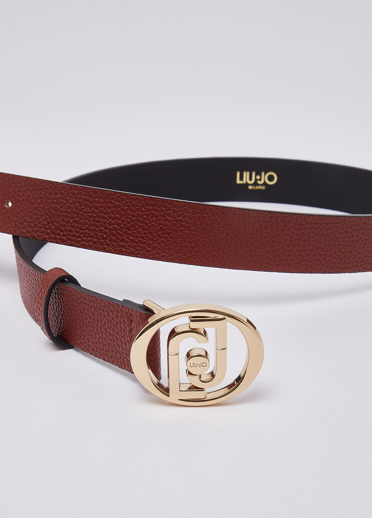 Belt with logo round red Liu Jo - medium