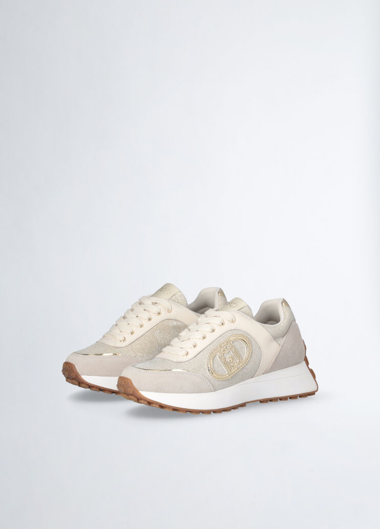 Beige lurex sneakers beige Liu Jo - large image number 2 Beige lurex sneakers beige Liu Jo - large image number 2